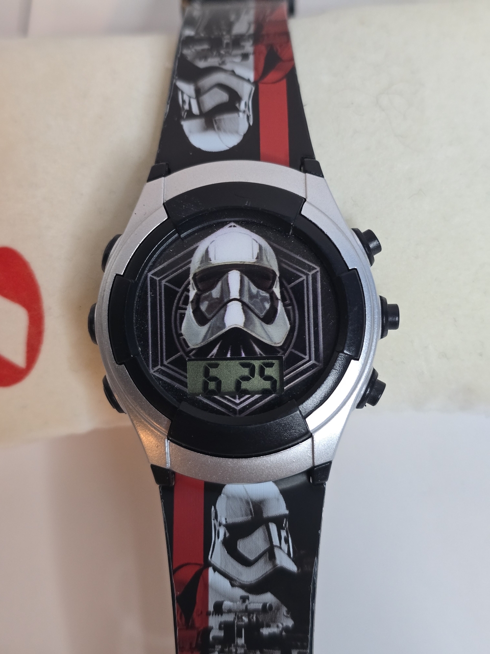Lightup Star Wars Kids Digital Watch - Black, Silver & Red